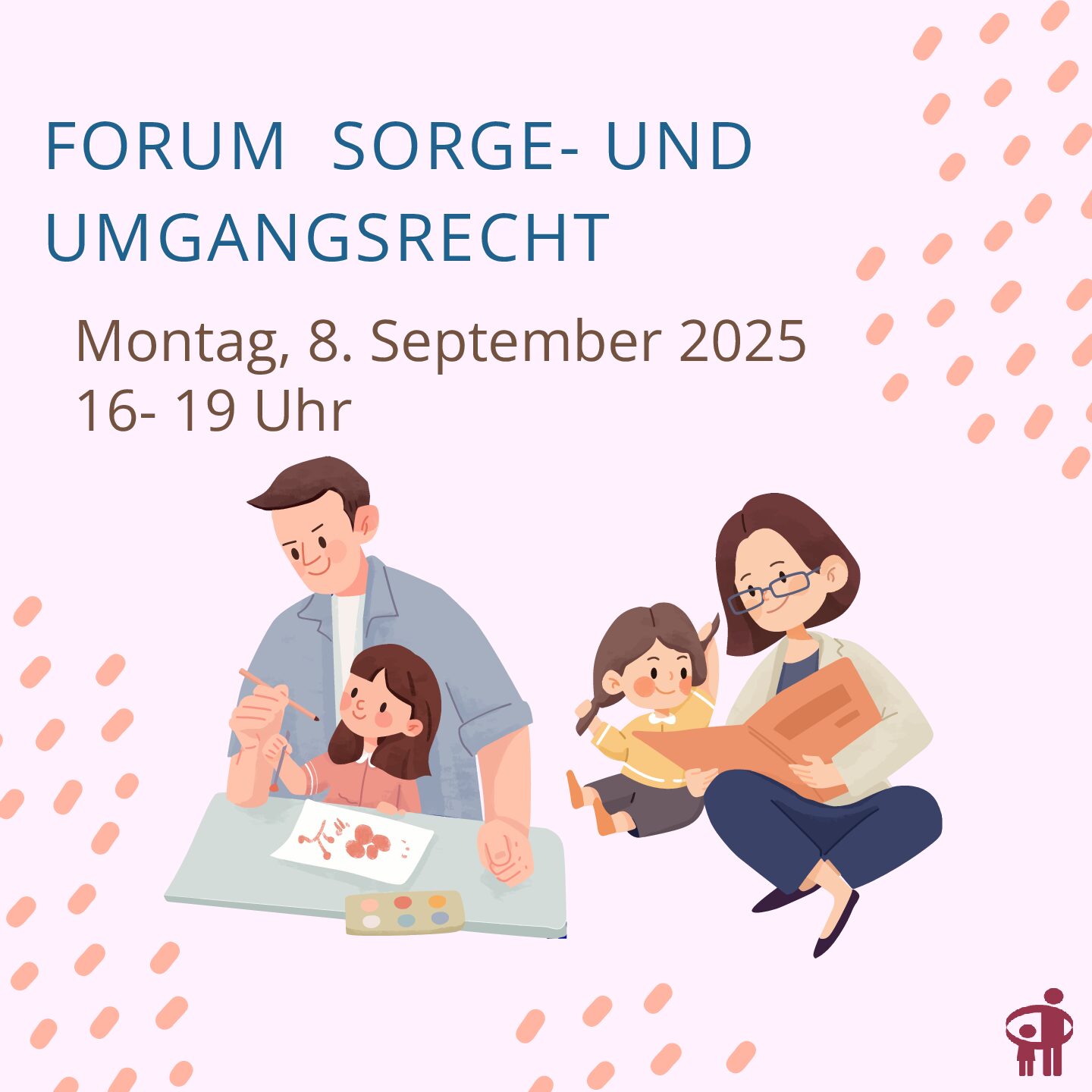 Forum Sorge- und Umgangsrecht am Montag, 8. September 2025, 16 bis 19 Uhr