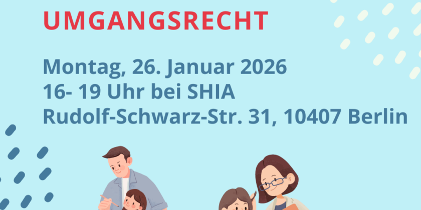 Forum Sorge- und Umgangsrecht am Montag, 26. Januar 2026, 16 bis 19 Uhr