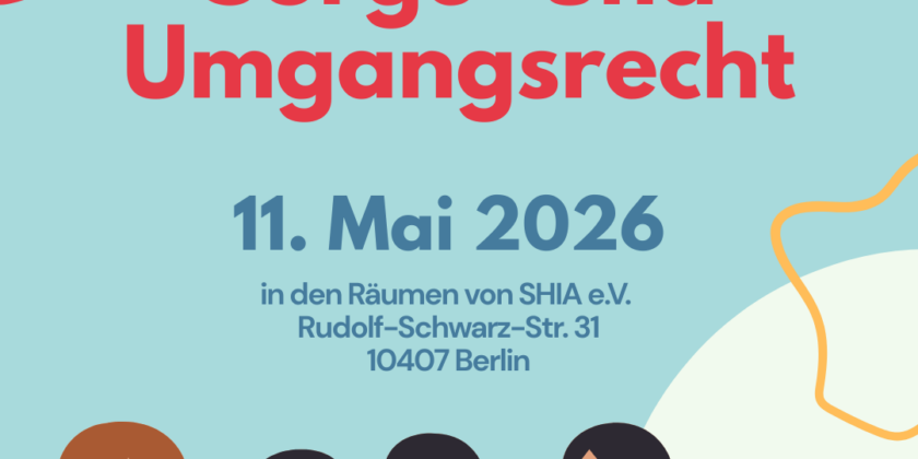 Forum Sorge- und Umgangsrecht am 11.05.2026 von 16:00 – 19:00 Uhr